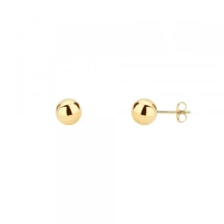 Pendientes Bola Oro 4mm