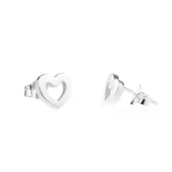 Pendientes Corazón Plata 9mm