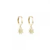 Pendientes Cripa Eguzkilore Plata Dorada 11mm