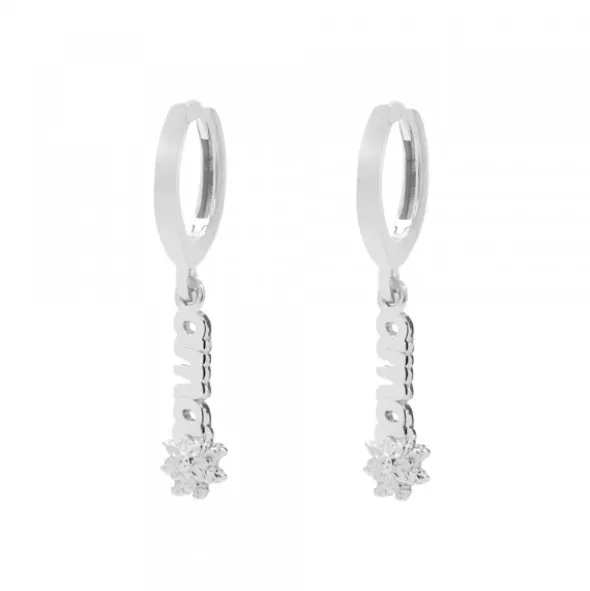 Pendientes Cripa Letras Ama Plata 11mm