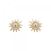 Pendientes Eguzkilore Oro Bicolor 14mm