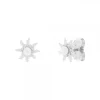 Pendientes Eguzkilore Plata y Perla 11mm