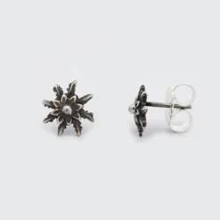 Pendientes Eguzkilore Plata Envejecida 11mm