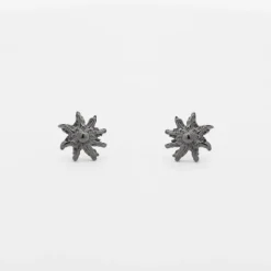 Pendientes Eguzkilore Plata Dorada y Rutenio