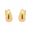 Pendientes Gota Plata Dorada 15mm