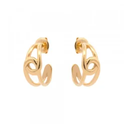Pendientes Hariak Entrelazado Dorado 20mm