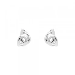 Pendientes Hariak Entrelazados Plata 12mm