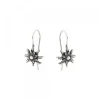 Pendientes Hippy Eguzkilore Plata Envejecida