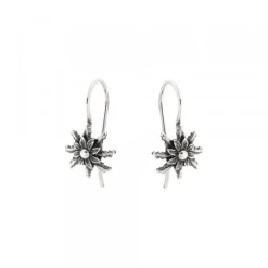 Pendientes Hippy Eguzkilore Plata Envejecida
