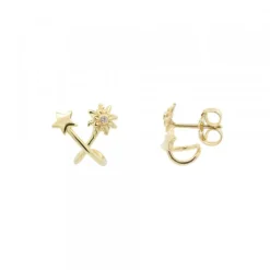 Pendientes Izarra Plata Dorada
