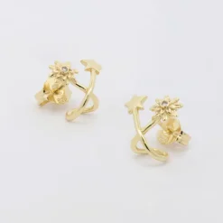 Pendientes Izarra Plata Dorada