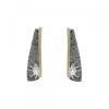 Pendientes Largos Flysch Plata y Lámina de Oro