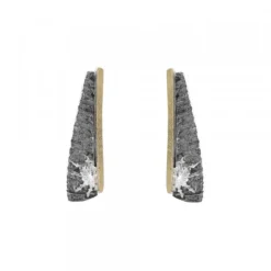 Pendientes Largos Flysch Plata y Lámina de Oro