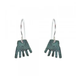 Pendientes Largos Mano de Irulegi Verde
