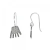 Pendientes Largos Mano Irulegi Plata