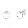 Pendientes Luna Llena Plata