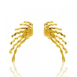 Pendientes Maxi Ur de Plata Dorada
