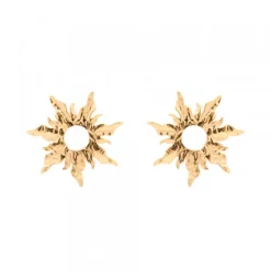 Pendientes Mountain Brillo Plata Dorada