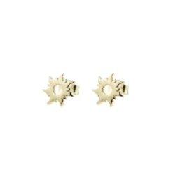 Pendientes Mountain de Plata Dorada