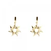Pendientes Mountain Largos de Plata Dorada 20mm