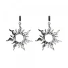 Pendientes Mountain Largos de Plata 30mm