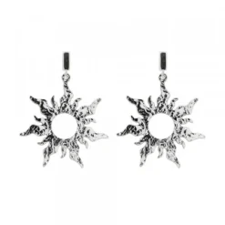 Pendientes Mountain Largos de Plata 30mm