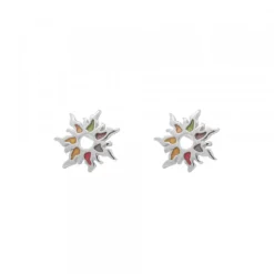 Pendientes Mountain Plata Multicolor