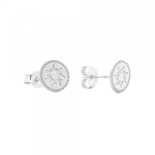 Pendientes Mountain Redondos de Plata