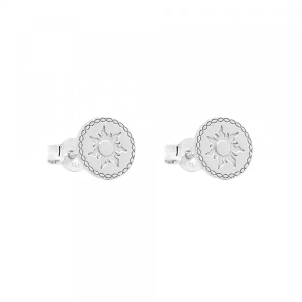 Pendientes Mountain Redondos de Plata