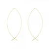 Pendientes Pez de Plata Dorada 70mm