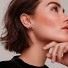 Pendientes R-Chic Lauburu Plata Rosa