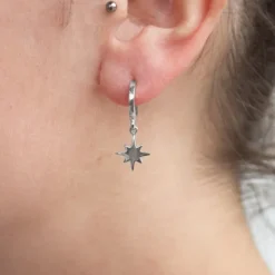 Pendientes Rosa de los Vientos Plata