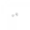 Piercing Bola Oro Blanco 4mm Rosca (1ud.)