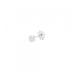 Piercing Bola Oro Blanco 4mm Rosca (1ud.)