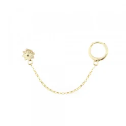 Piercing Eguzkilore Cadena Plata Dorada y Cripa