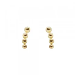 Piercing Trepador Bolitas Oro 2ud.
