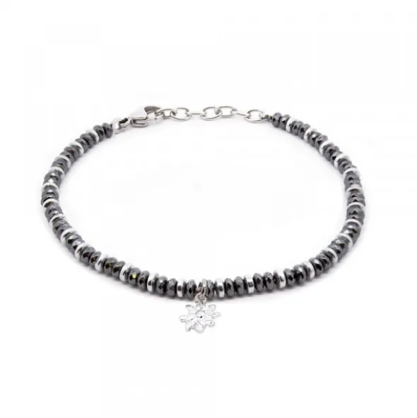 Pulsera Acero con Hematites