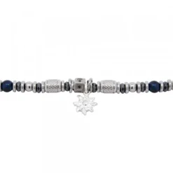 Pulsera Acero con Lapislázuli