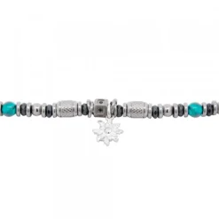 Pulsera Acero con Turquesas