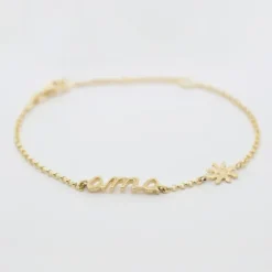 Pulsera Ama Plata Dorada