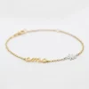 Pulsera Ama Plata Dorada y Eguzkilore Plata