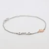 Pulsera Ama Plata y Eguzkilore Rosa