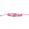 Pulsera Ama Rosa Plata con Acabado Rústico