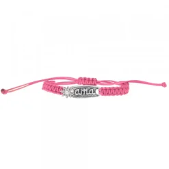 Pulsera Ama Rosa Plata con Acabado Rústico