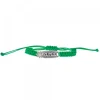 Pulsera Ama Verde Plata Acabado Rústico