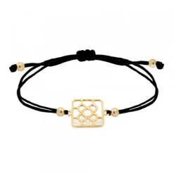Pulsera Baldosa Bilbao Plata Dorada