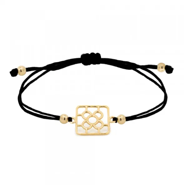 Pulsera Baldosa Bilbao Plata Dorada