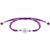 Pulsera Basic Colors Hilo Morado Plata