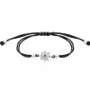 Pulsera Basic Colors Hilo Negro y Circonita Negra