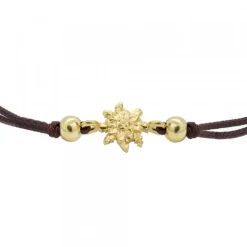 Pulsera Basic Marrón Eguzkilore Plata Dorada